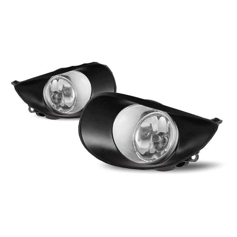 Winjet Fog Lights Assembly for 2007 2008 Toyota Yaris 23 Door Hatchback Clear Lens with Bulbs Harness Switch Kit Driving Fog Light LampDriver and Passenger Side